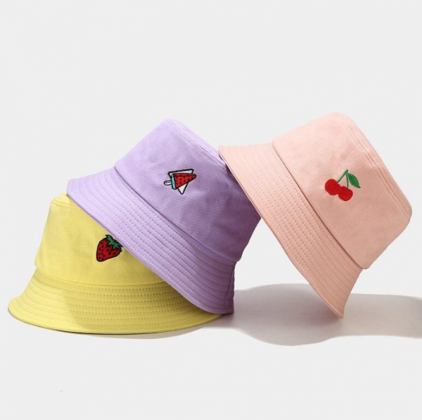 Topi Bucket Warna Pastel